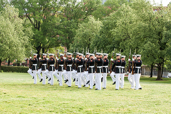 05-19-15 Marine Drill Team at Marine Memorial (39)