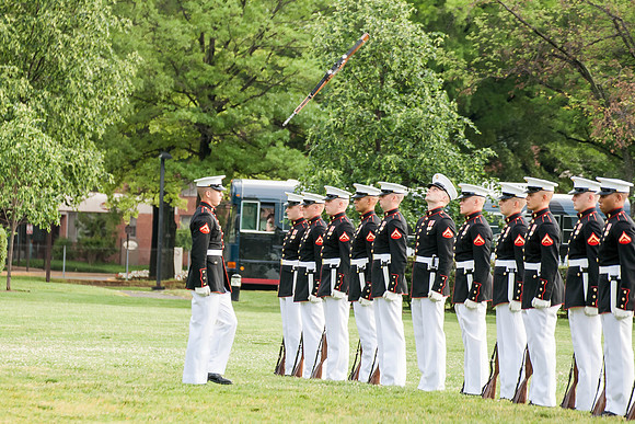05-19-15 Marine Drill Team at Marine Memorial (26)