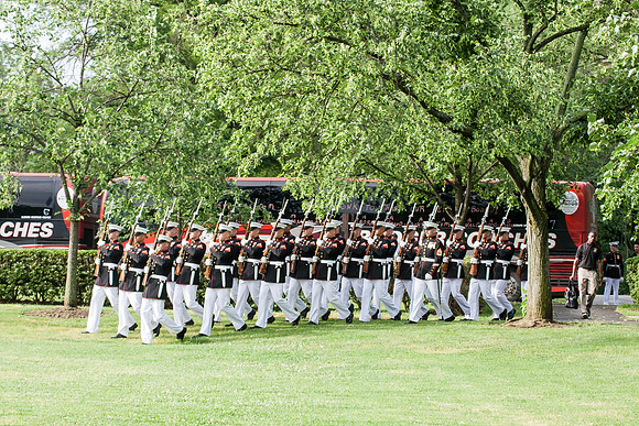 05-19-15 Marine Drill Team at Marine Memorial (6)