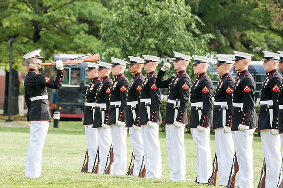05-19-15 Marine Drill Team at Marine Memorial (23)