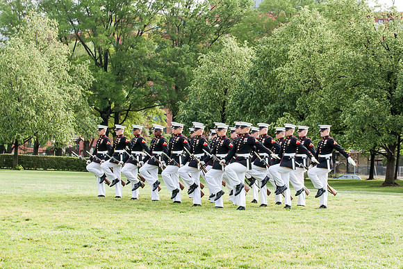 05-19-15 Marine Drill Team at Marine Memorial (12)