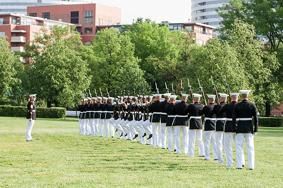05-19-15 Marine Drill Team at Marine Memorial (28)