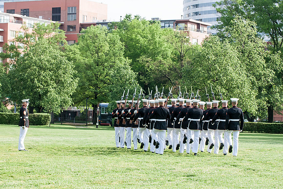 05-19-15 Marine Drill Team at Marine Memorial (31)