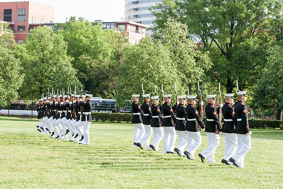 05-19-15 Marine Drill Team at Marine Memorial (29)